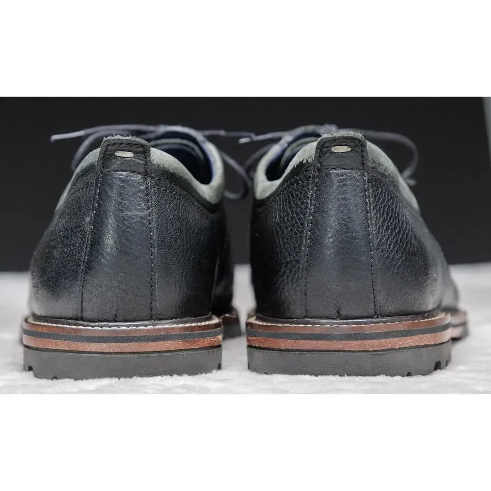 Cole Haan Richardson Black Leather Cap Toe Oxfords Grand 360 Mens Size 11.5